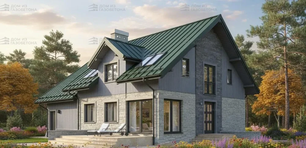 Проект Двухэтажный дом 16 на 12, 290 м2