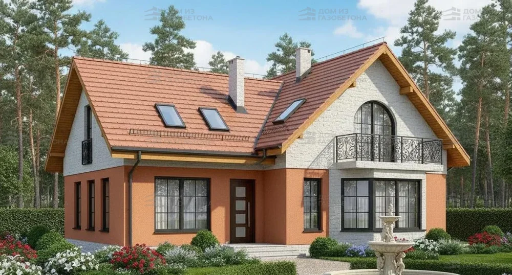 Проект Двухэтажный дом 15 на 11, 202 м2