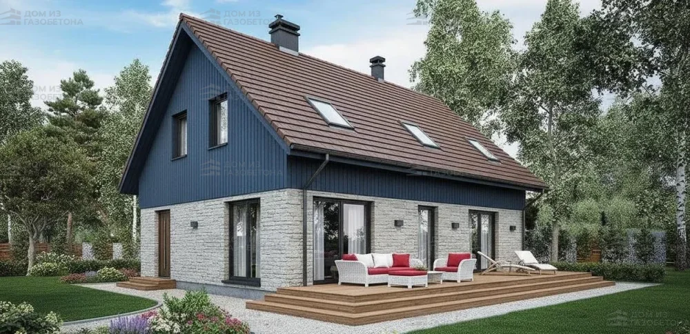 Проект Одноэтажный дом 12 на 10, 94 м2