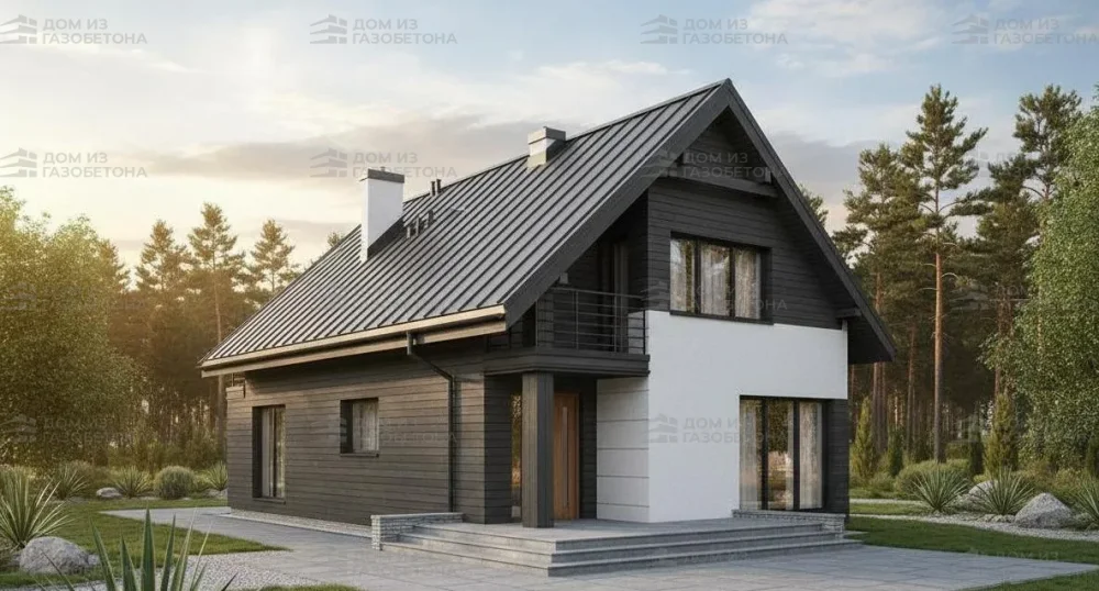 Проект Двухэтажный дом 8 на 20, 170 м2