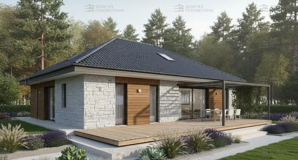 Проект Двухэтажный дом 14 на 15, 166 м2