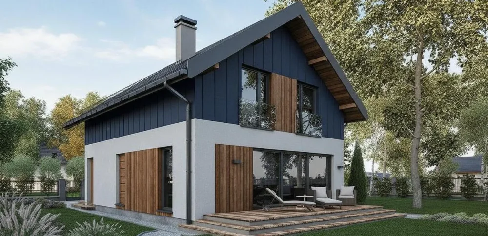 Проект Двухэтажный дом 8 на 11, 124 м2