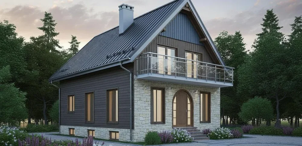 Проект Двухэтажный дом 8 на 16, 199 м2