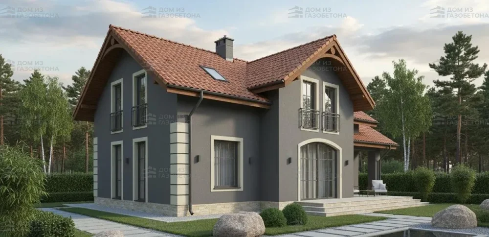 Проект Двухэтажный дом 16 на 13, 230 м2