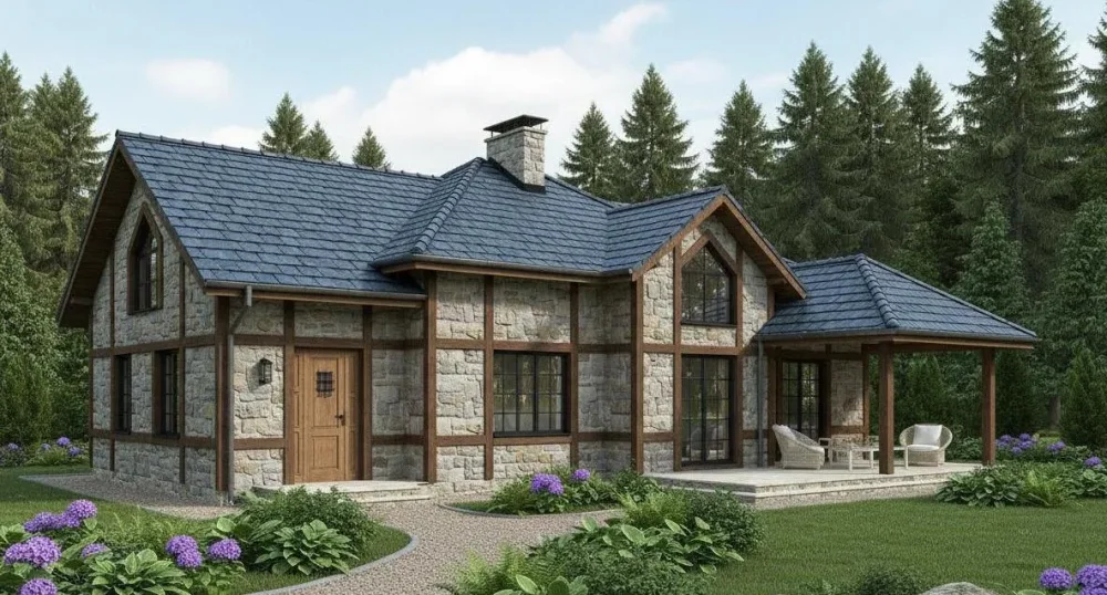 Проект Двухэтажный дом 17 на 18, 249 м2