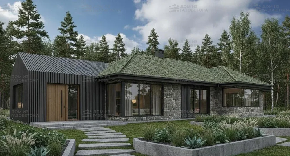 Проект Одноэтажный дом 12 на 20, 167 м2