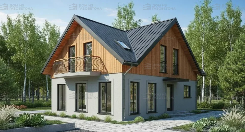 Проект Двухэтажный дом 15 на 11, 190 м2