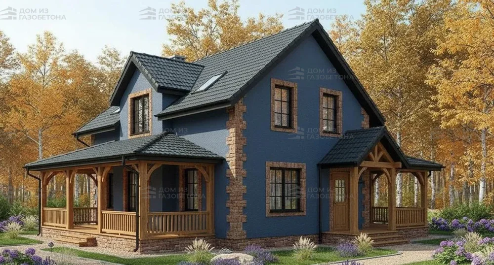 Проект Двухэтажный дом 10 на 13, 149 м2