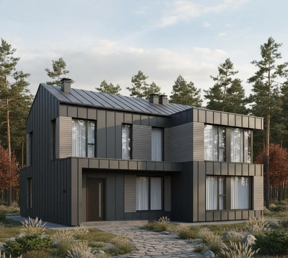 Проект Двухэтажный дом 13 на 15, 216 м2