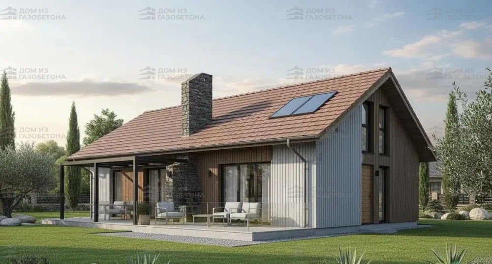 Проект Одноэтажный дом 15 на 11, 110 м2