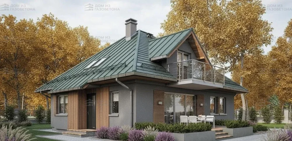 Проект Двухэтажный дом 13 на 13, 169 м2