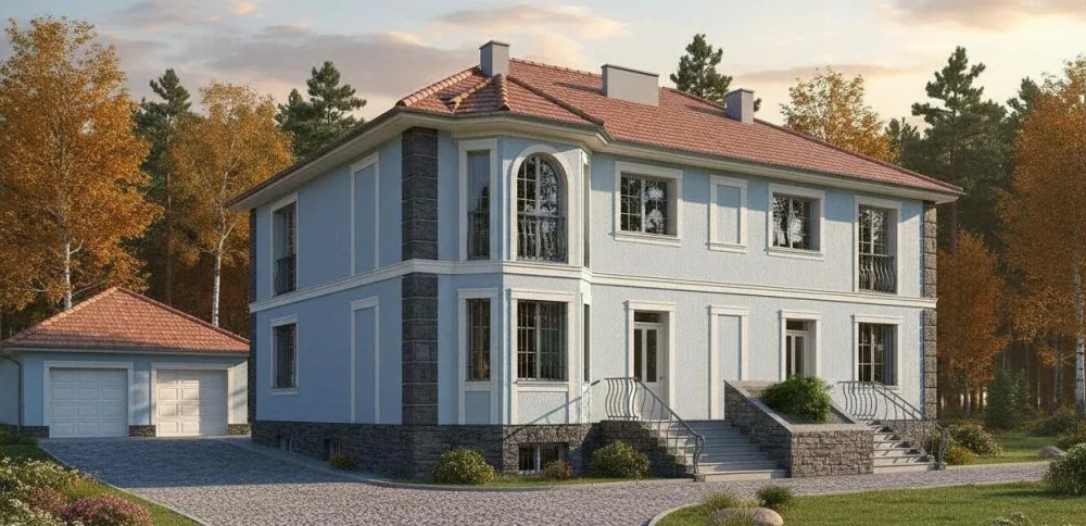 Проект Двухэтажный дом 15 на 12, 170 м2